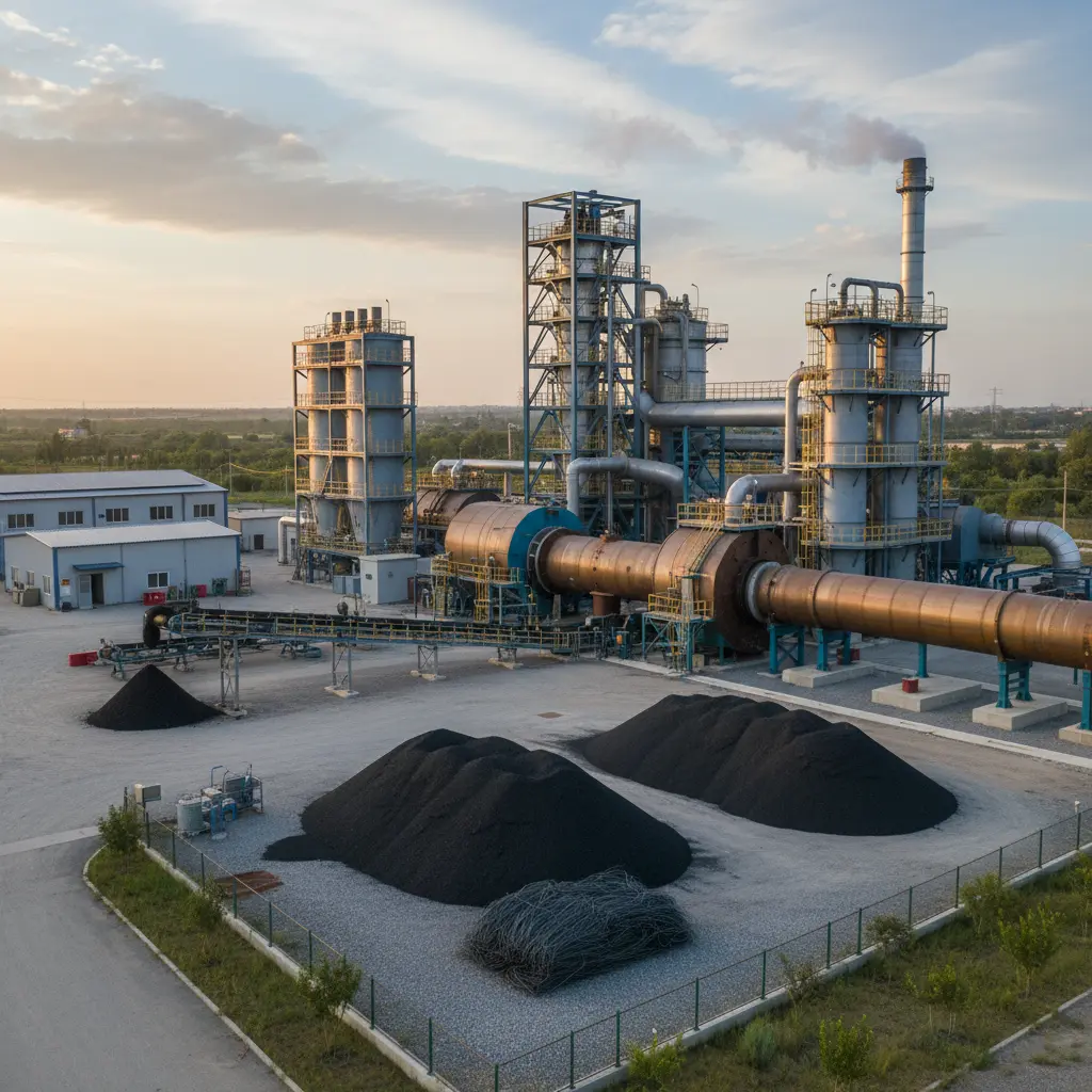 Tire Pyrolysis Equipment For Environmental Engineering Projects