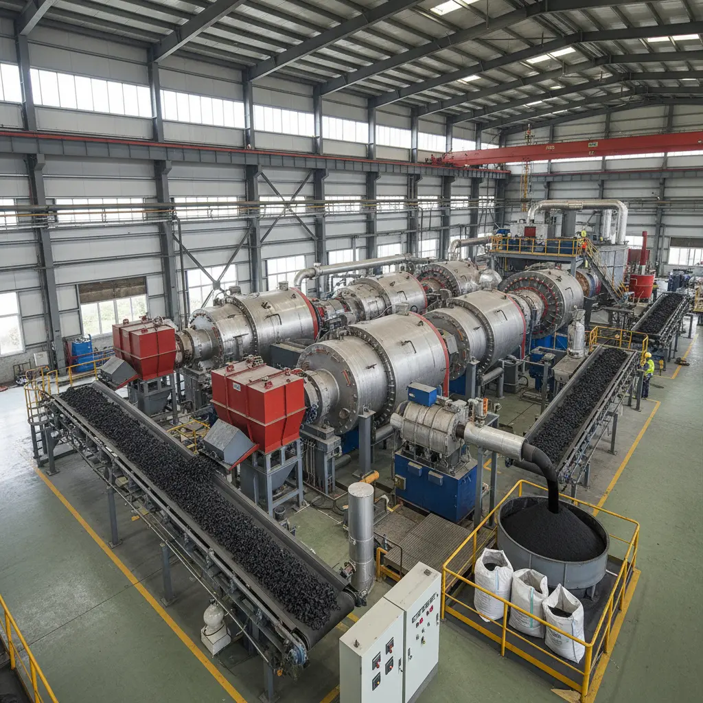 Rubber Pyrolysis Machine For Resource Recovery Operations