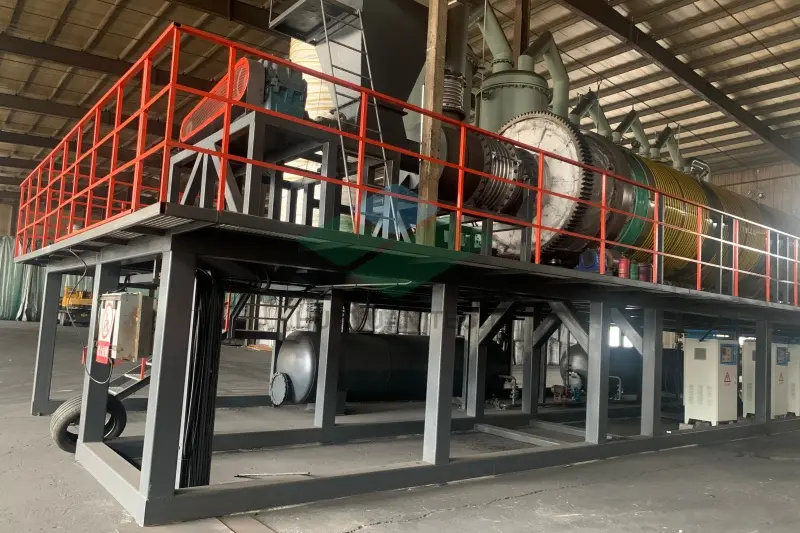 The Cases of Continuous Waste Tire Pyrolysis Plant(Drum running model)